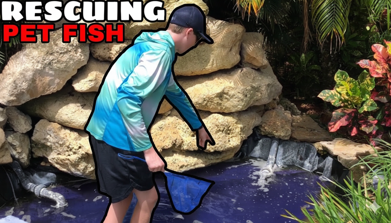 Catching my old pet fish - they’re alive!