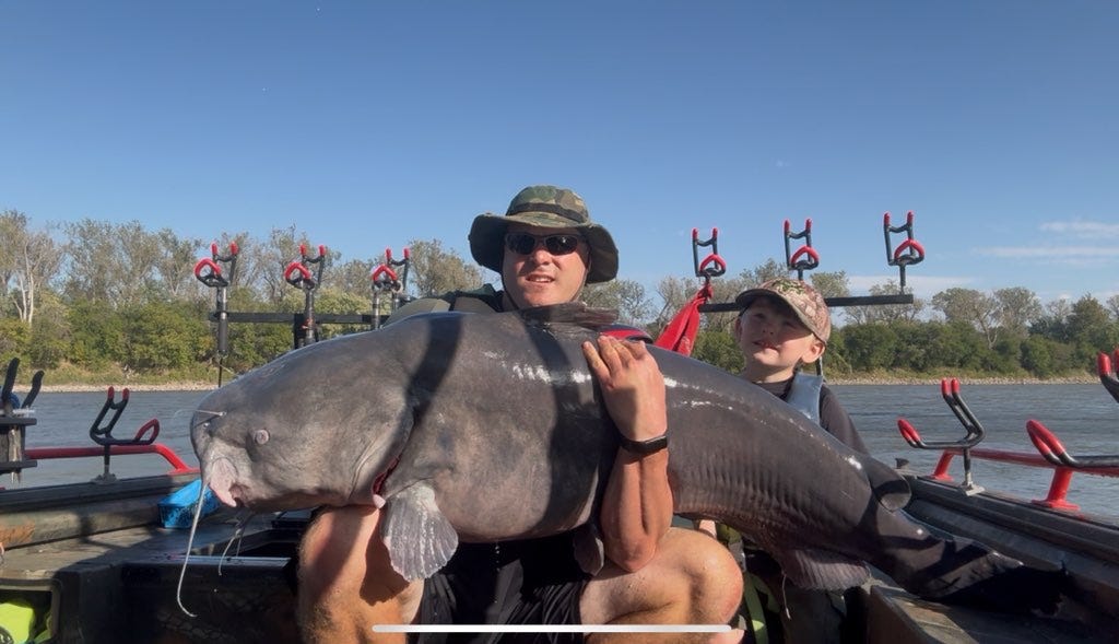 New record set for biggest blue catfish caught in Iowa. See photos of ...