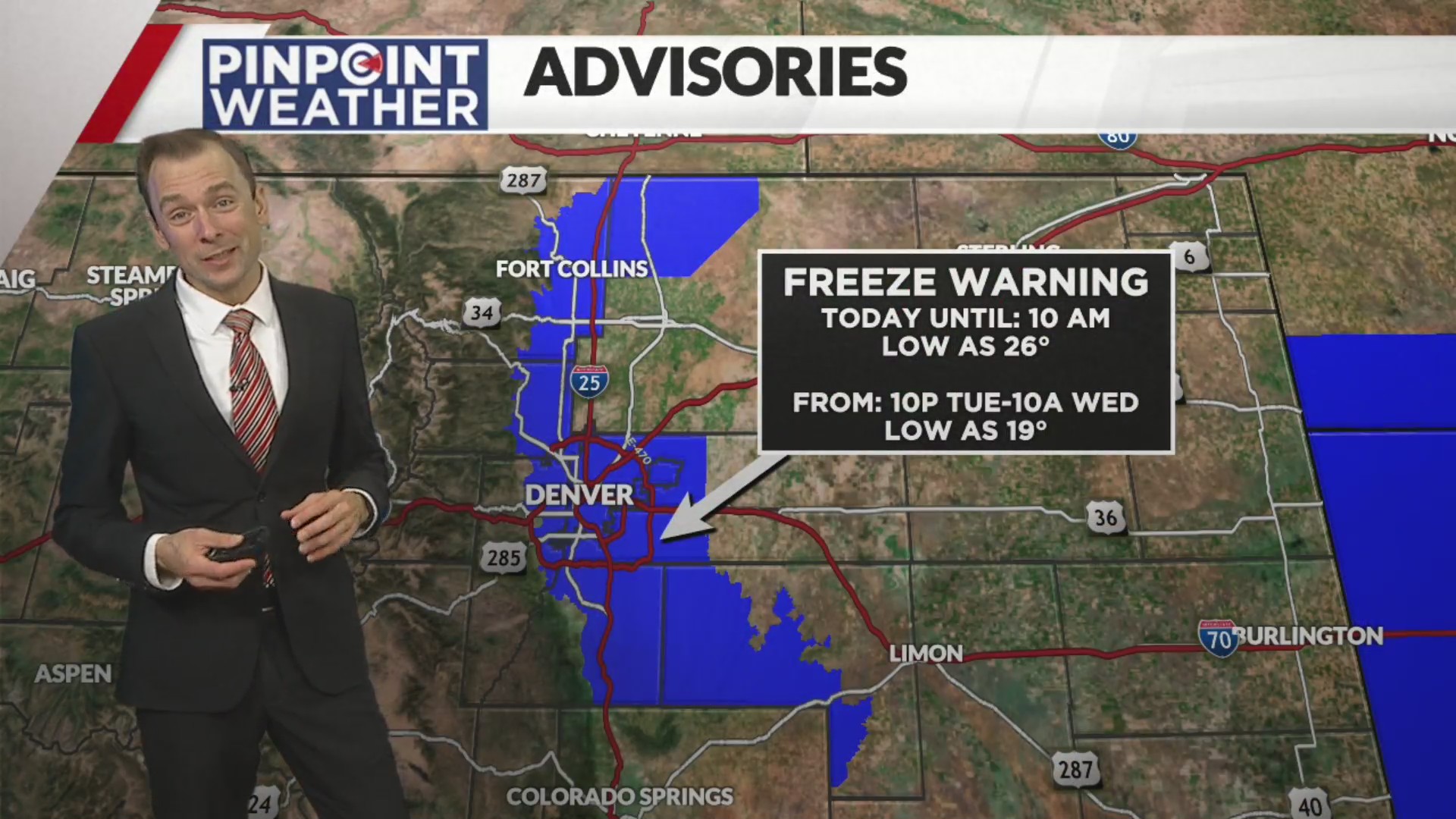 Denver weather: Cooler and brisk before another sub-freezing night