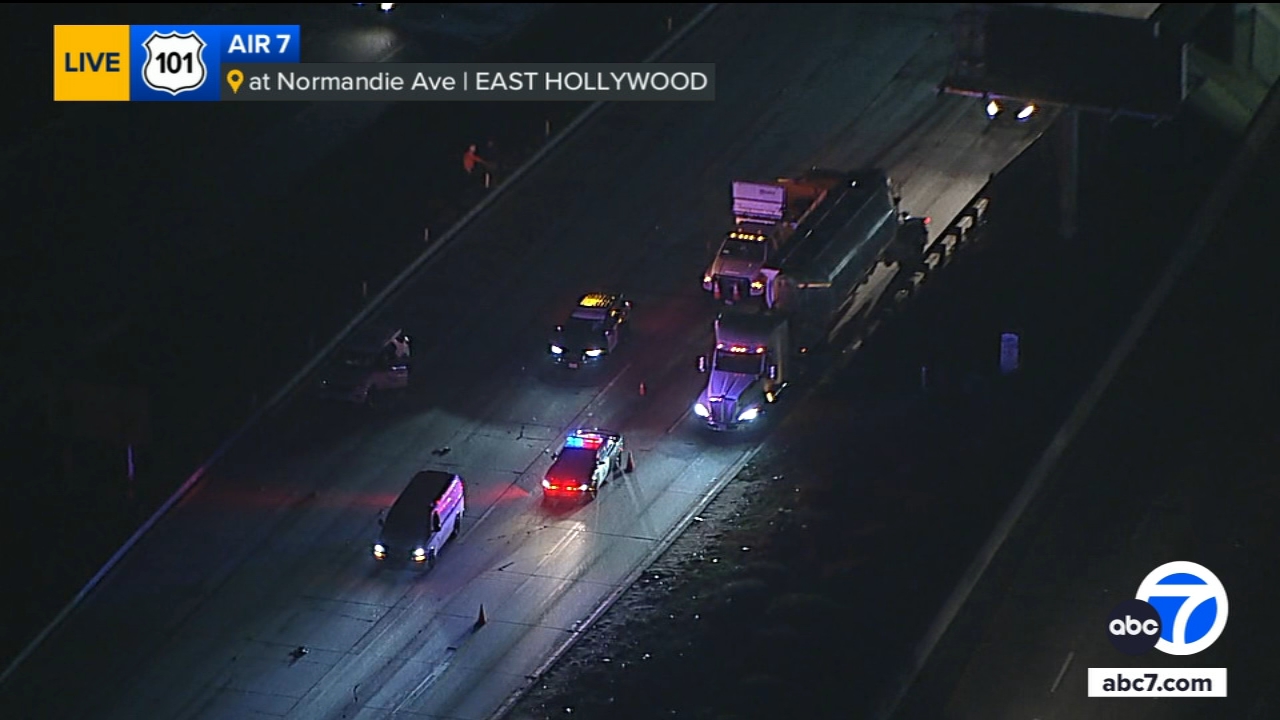Deadly crash shuts down southbound lanes of 101 Freeway for hours in ...