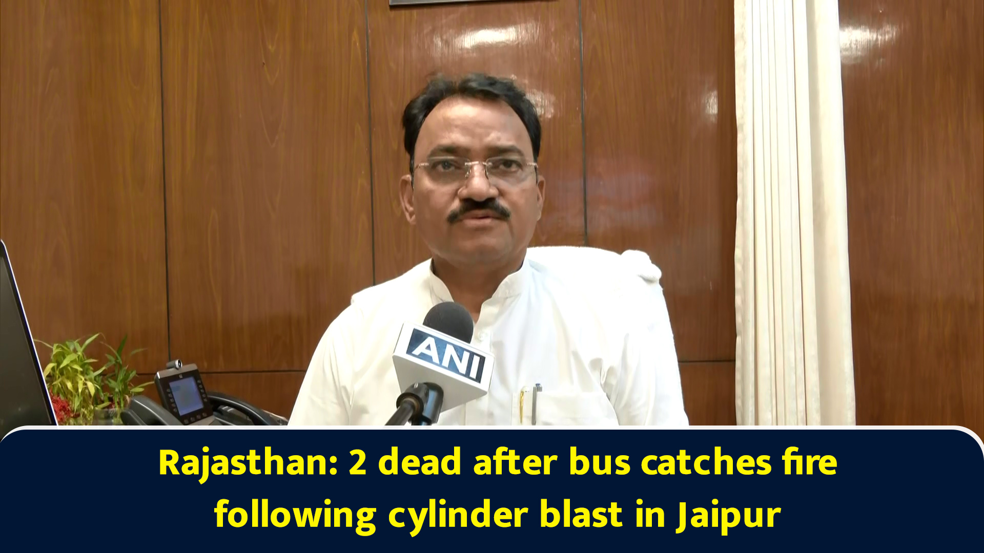 Rajasthan: 2 dead after bus catches fire following cylinder blast in Jaipur