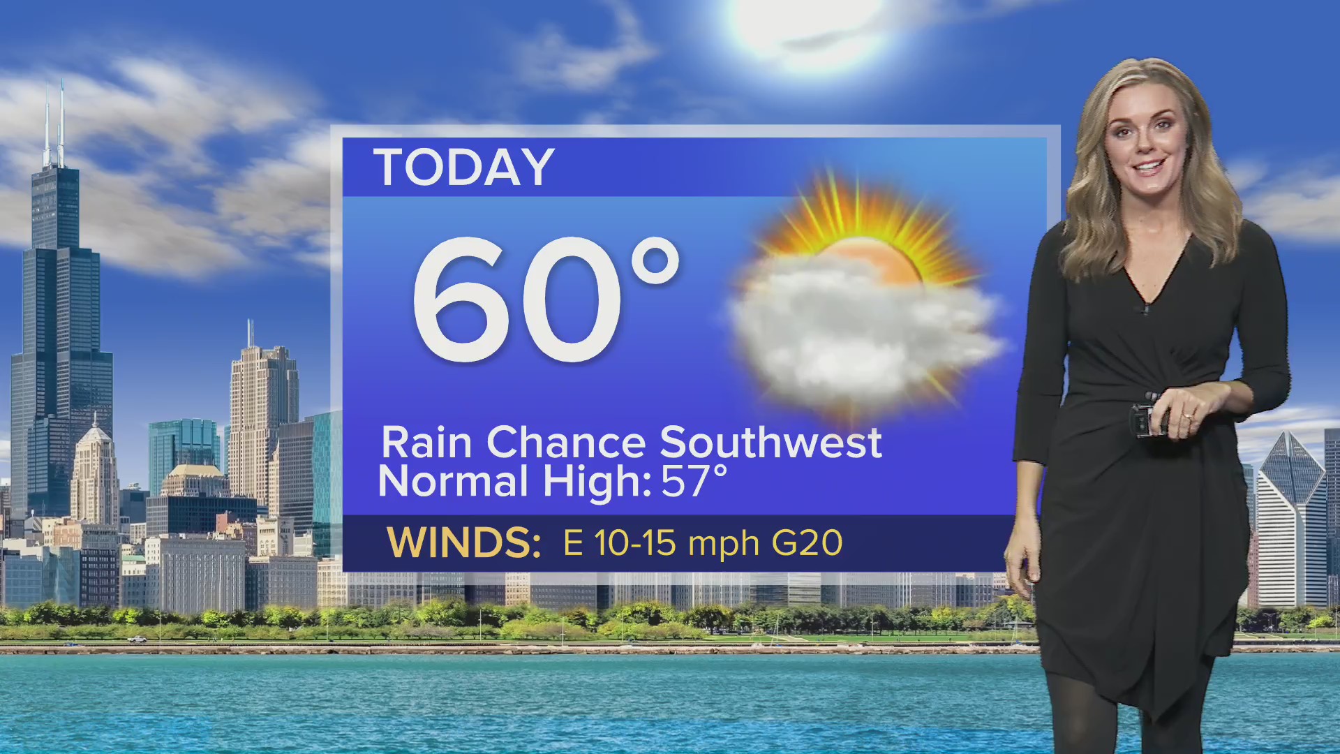 Tuesday forecast: Seasonal temps, partly cloudy and breezy in Chicagoland