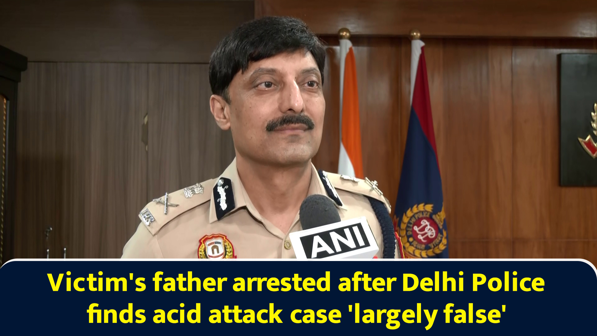 Victim's father arrested after Delhi Police finds acid attack case ...