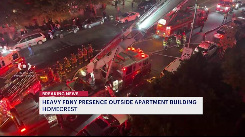 Fire rips through building overnight in Homecrest