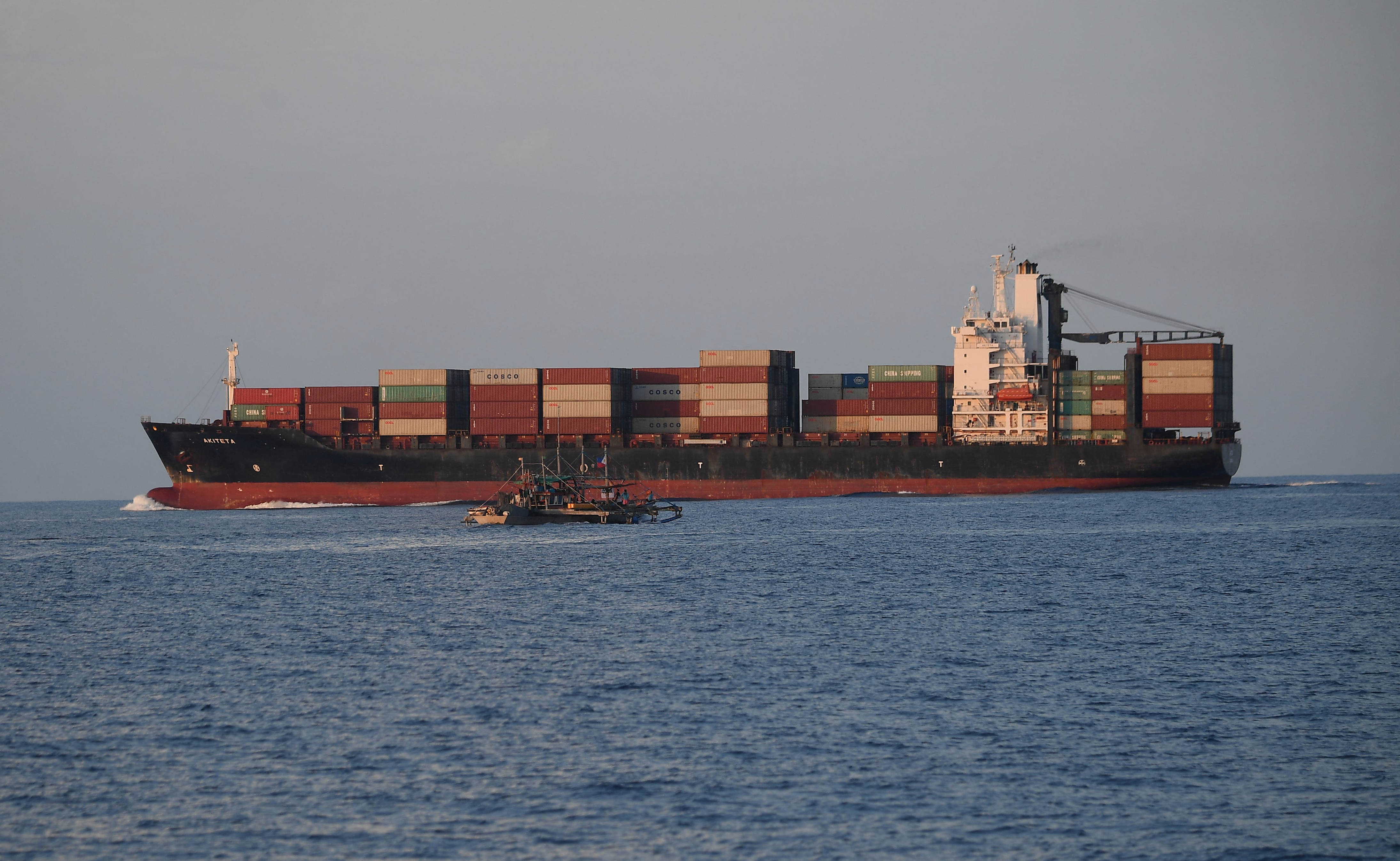 Ship carrying radioactive cargo 