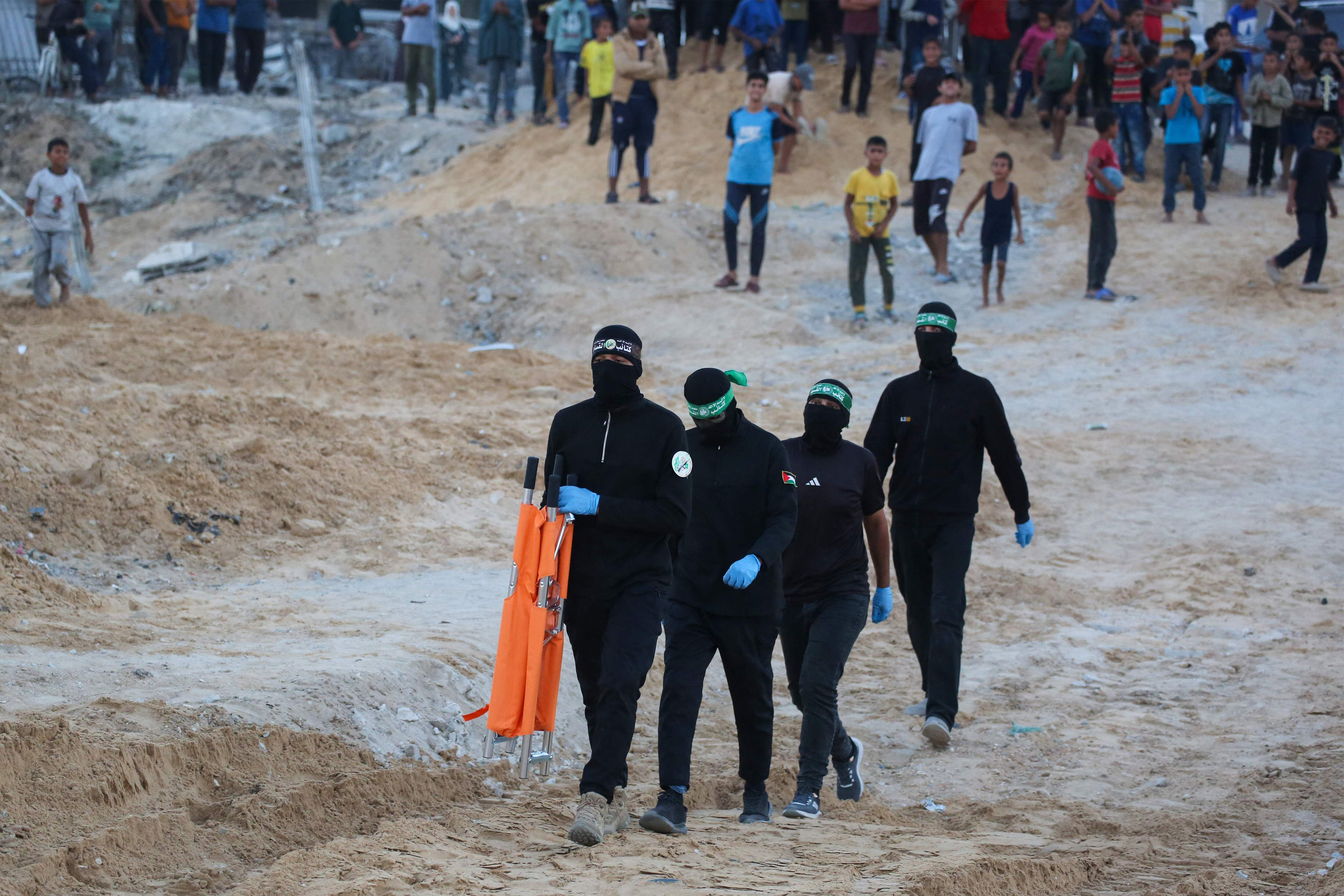 Israel strikes Gaza again as it accuses Hamas of faking hostage search