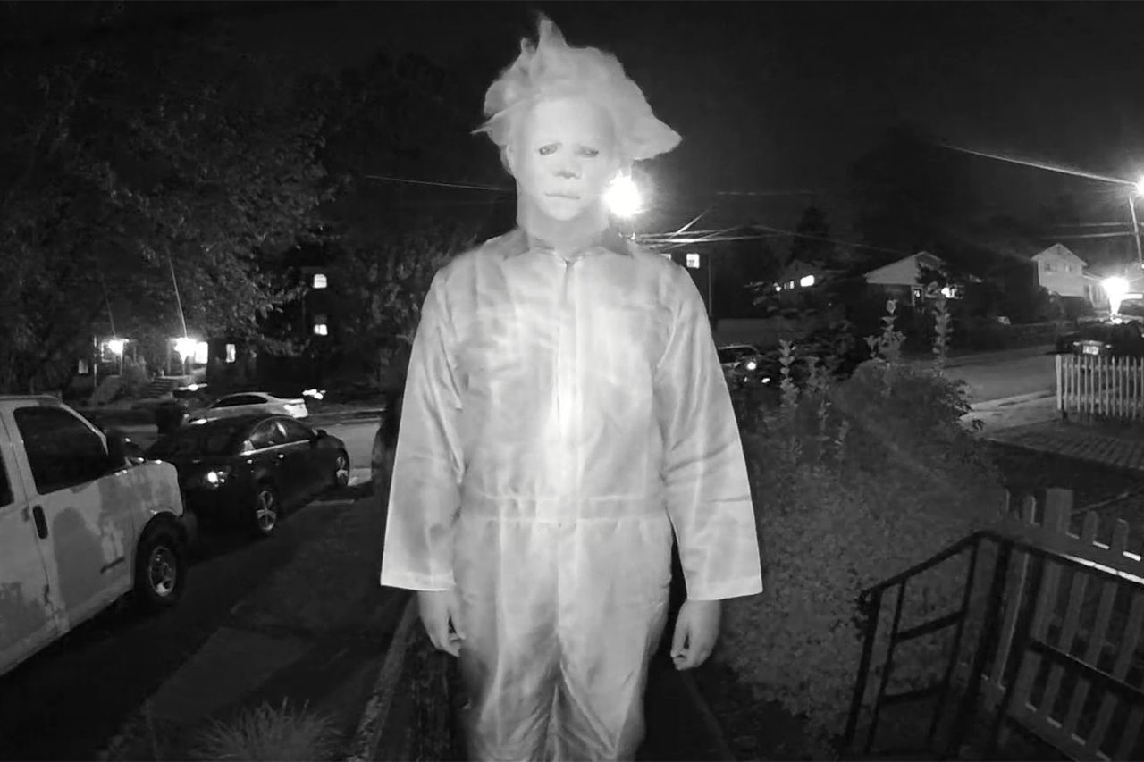 Chilling doorbell footage captures trio in Halloween masks threaten to kill widow, family