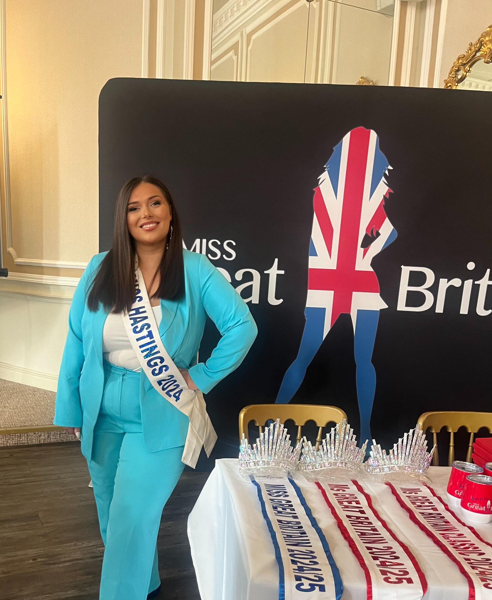 Former Miss Hastings 2024, Danielle Evans, secures place as Miss Sussex
