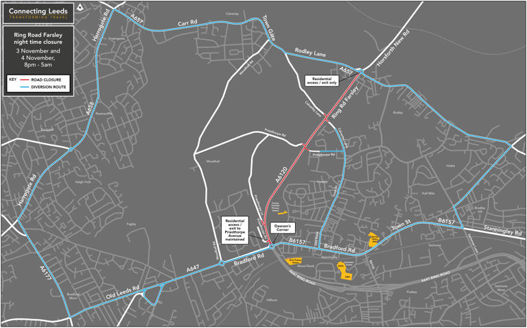 Dawsons Corner junction to be hit by fresh disruption as Farsley ring ...