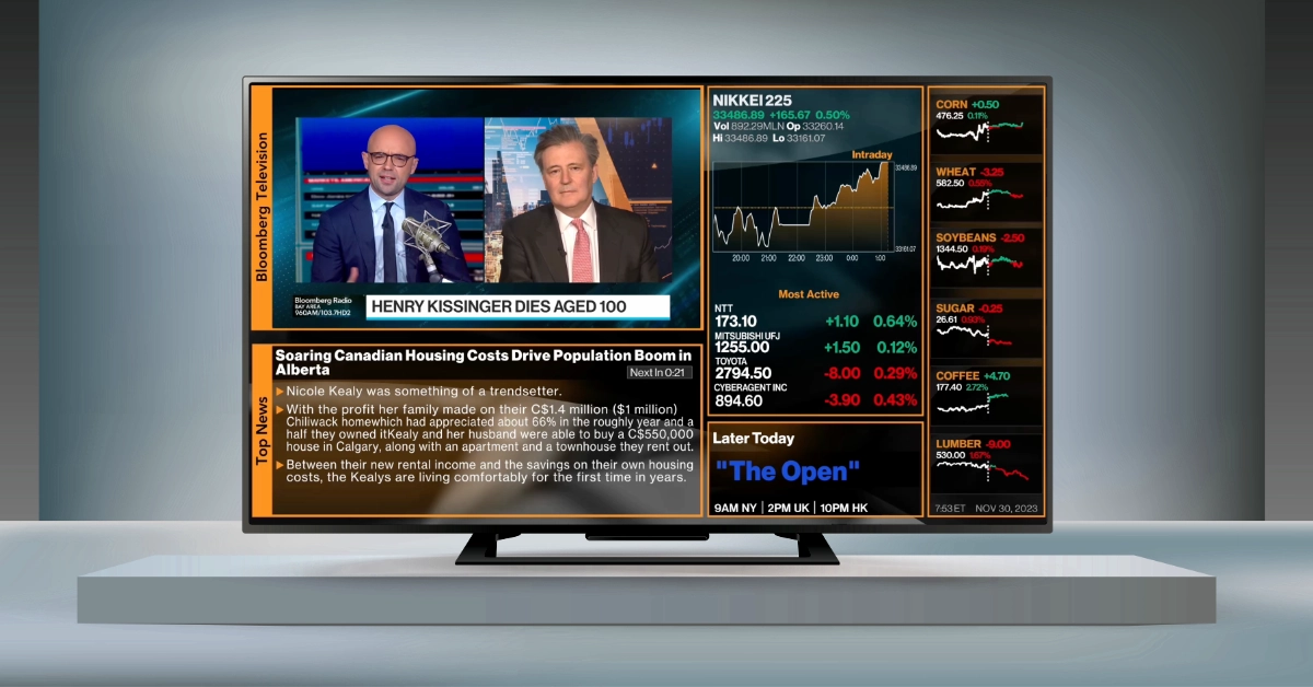 YouTube TV adds live news channels from Bloomberg