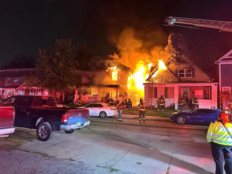 Two homes damaged in residential fires on north side of Indianapolis