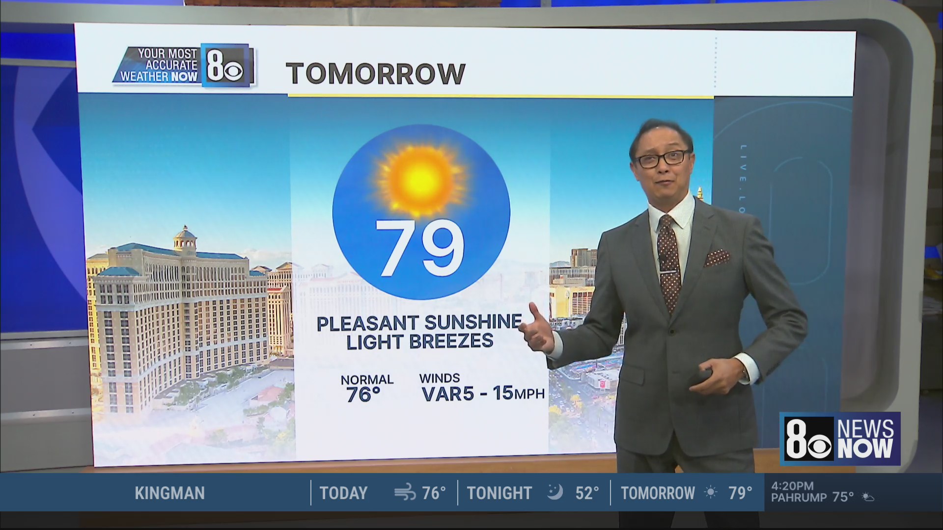 Las Vegas weather: Windy afternoon over Colorado River Valley