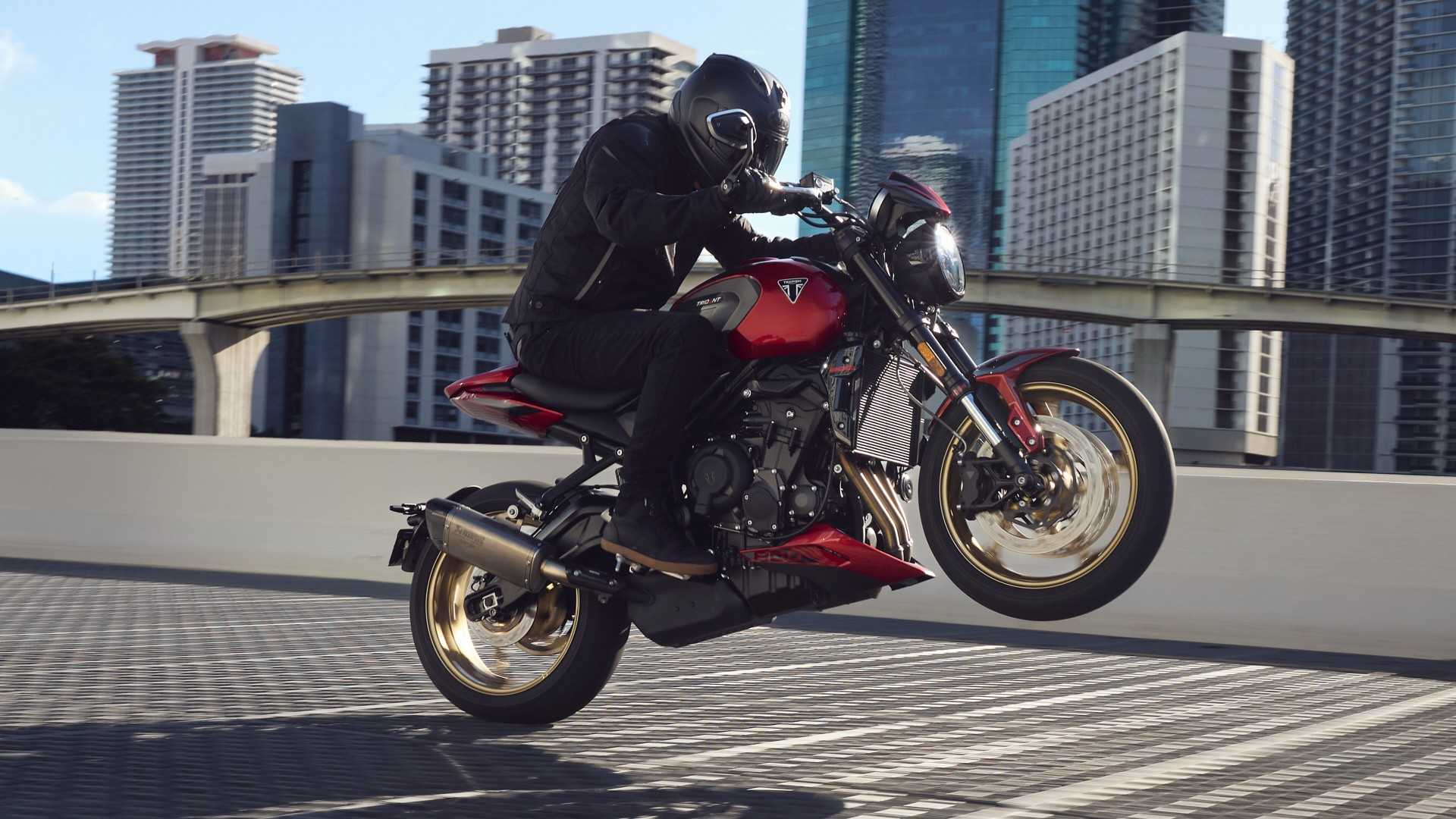 2026 Triumph Trident 800 Wheelie