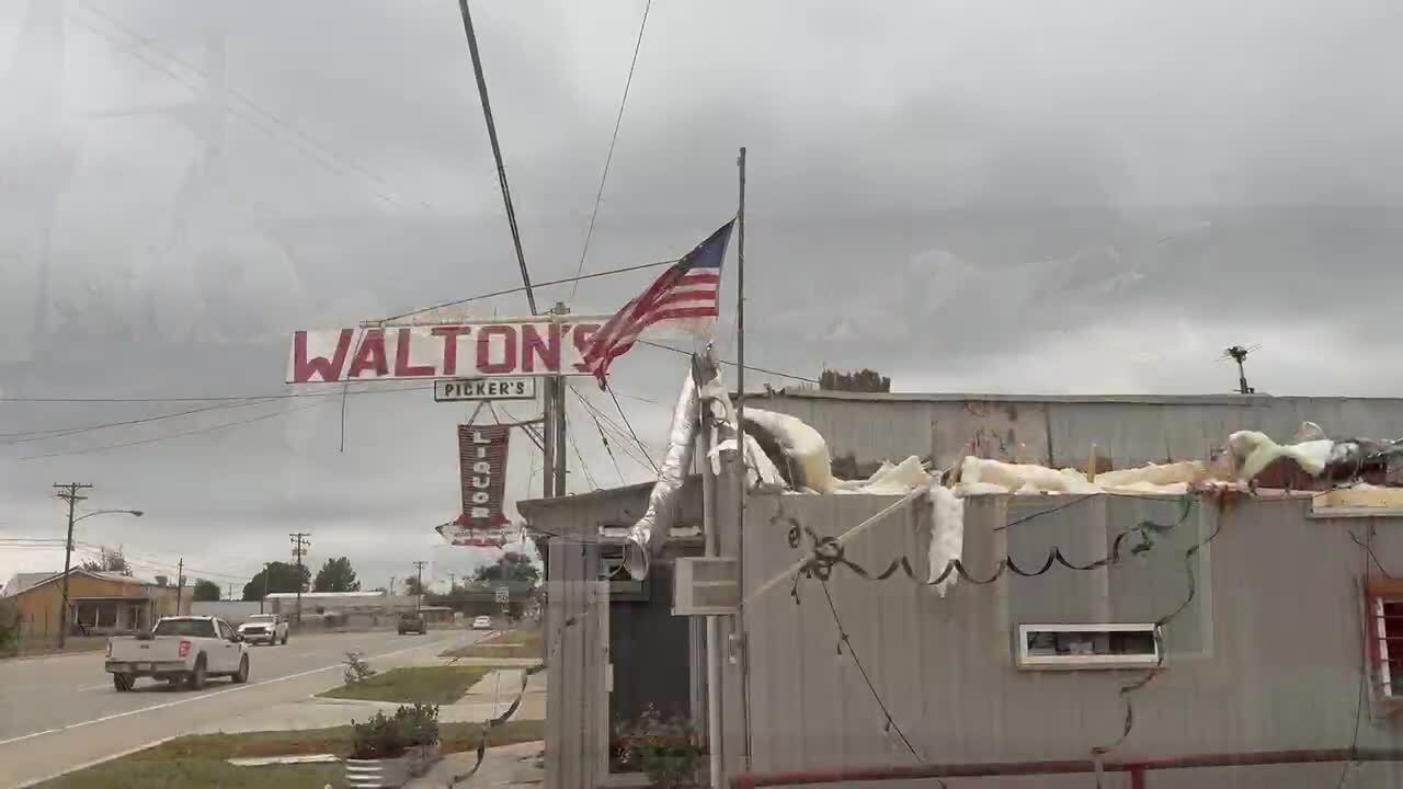 Powerlines entangled in downed trees following radar-confirmed tornado ...