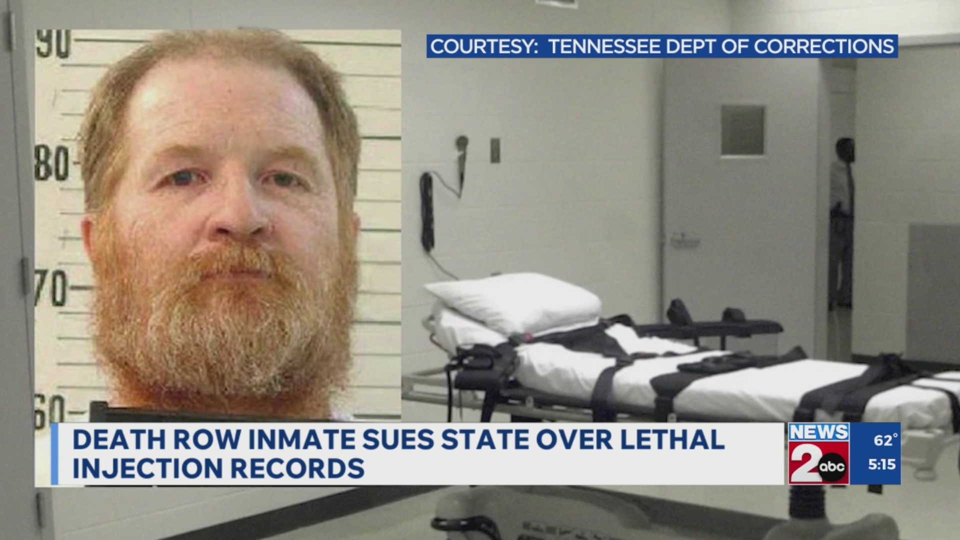 Death row inmate sues Tennessee over lethal injection records