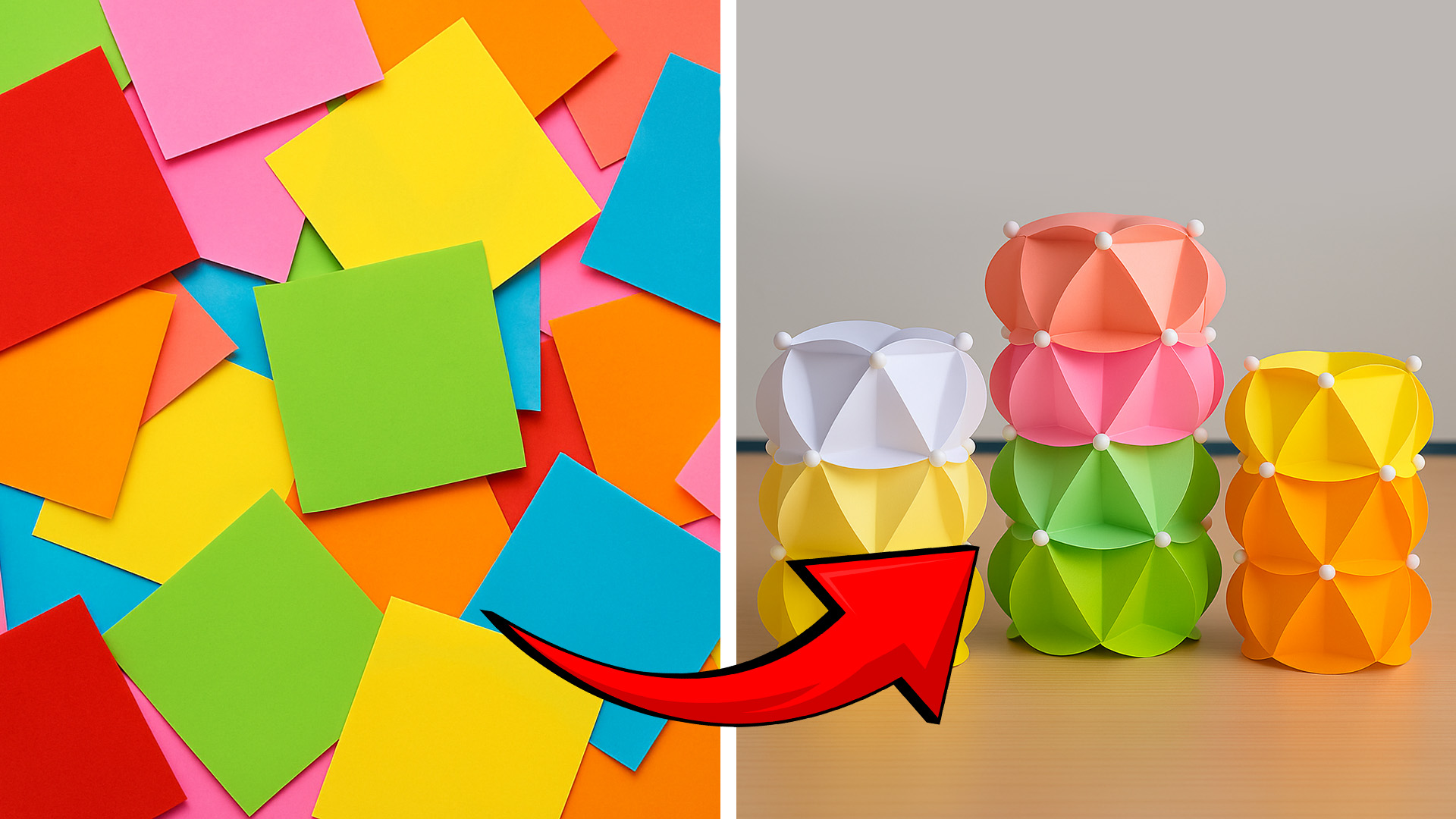 DIY Paper Flower Vase Craft