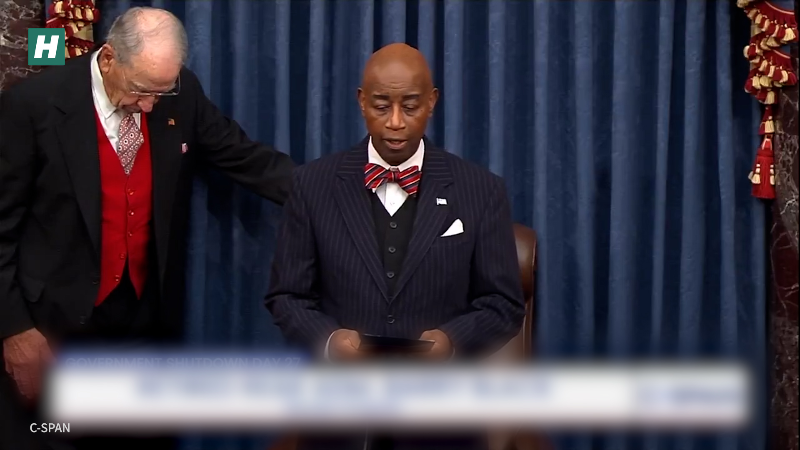 Senate Chaplain’s Shutdown Prayer