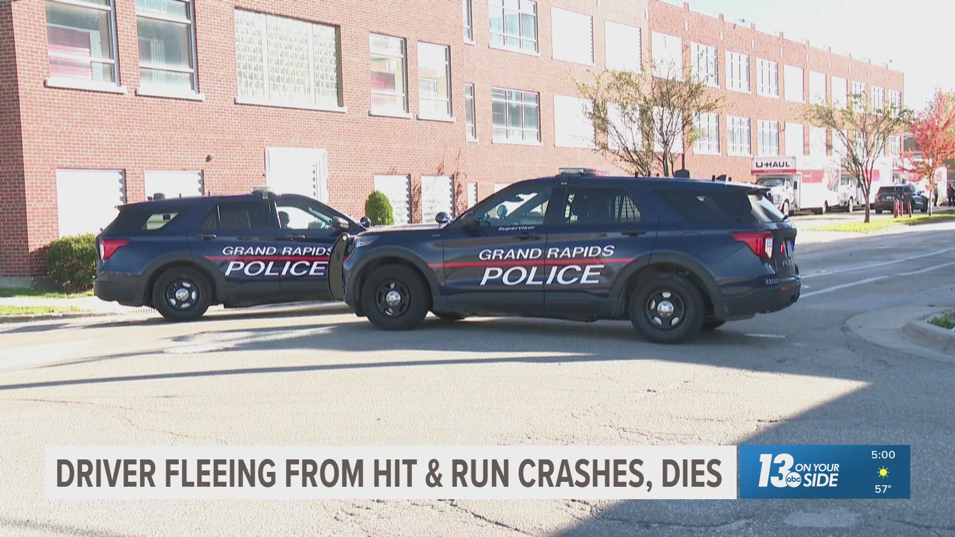Hit-and-run driver fled scene, then struck tree and died in Grand Rapids