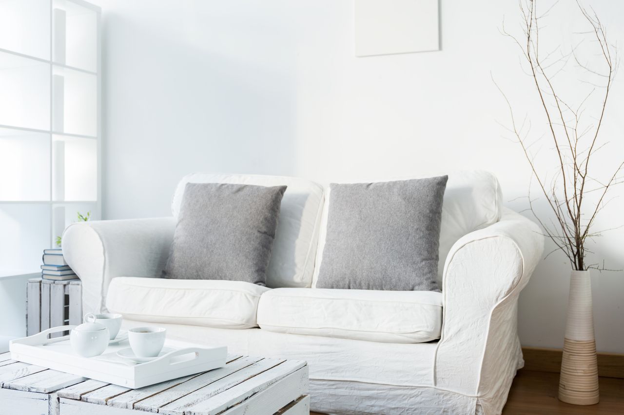 cool white walls