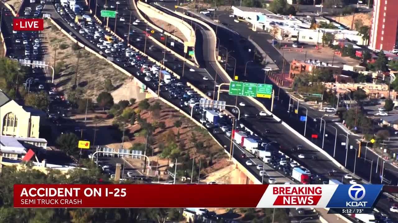 Interstate 25 lanes reopen after rollover crash