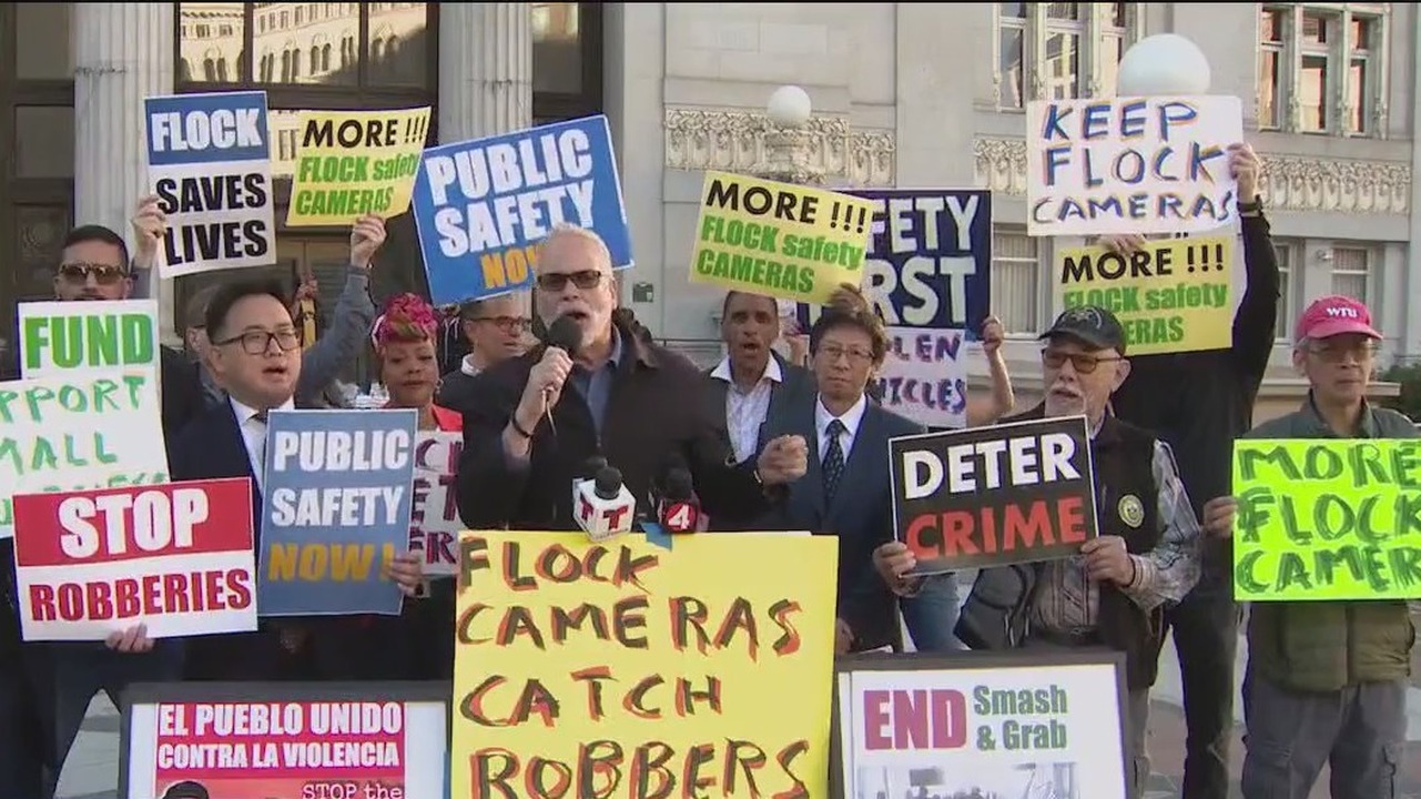 Oakland rallies divided over extension of Flock camera surveillance network