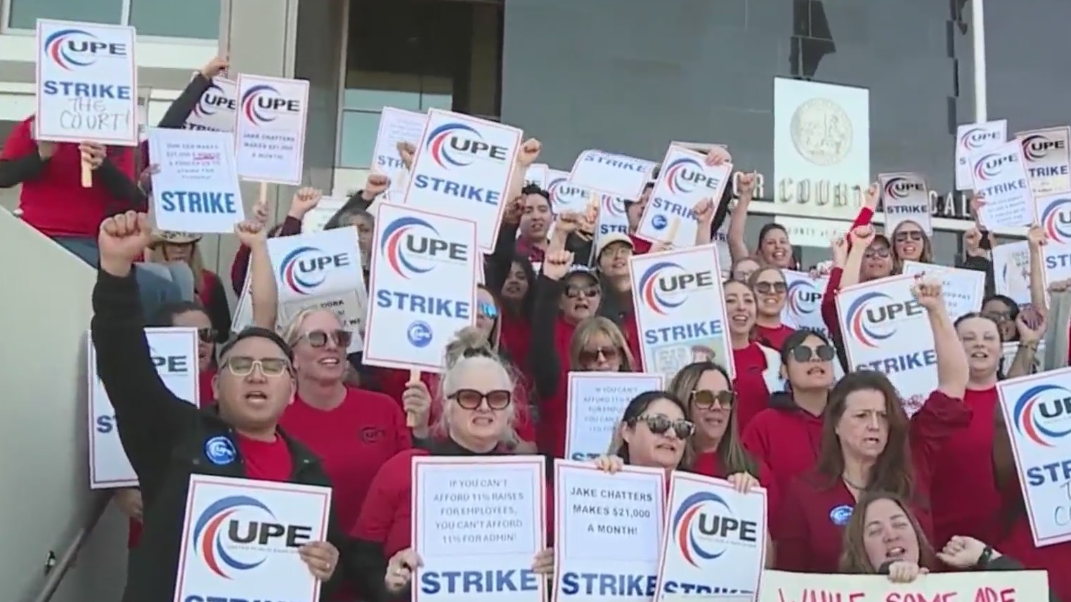 Placer County Superior Court employees host first-ever strike for fair ...