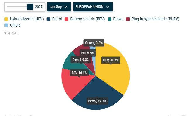 Las ventas de Tesla en Europa caen a plomo