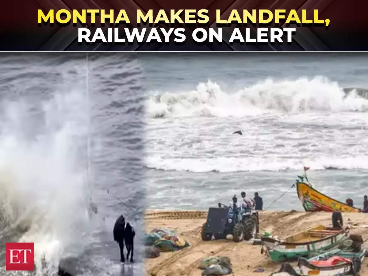 Cyclone ‘Montha’ slams coast: Fierce winds hit Gopalpur beach, railways ...