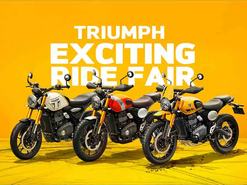 【トライアンフ】400ccモデル試乗でレジャートートがもらえる「EXCITING RIDE FAIR」を11/1より開催！