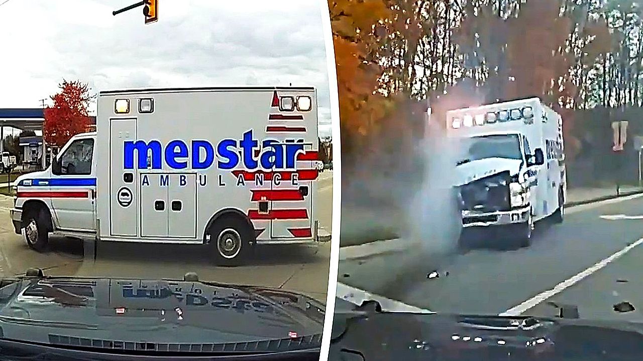 Man leads Michigan police on chase in stolen ambulance with paramedic ...