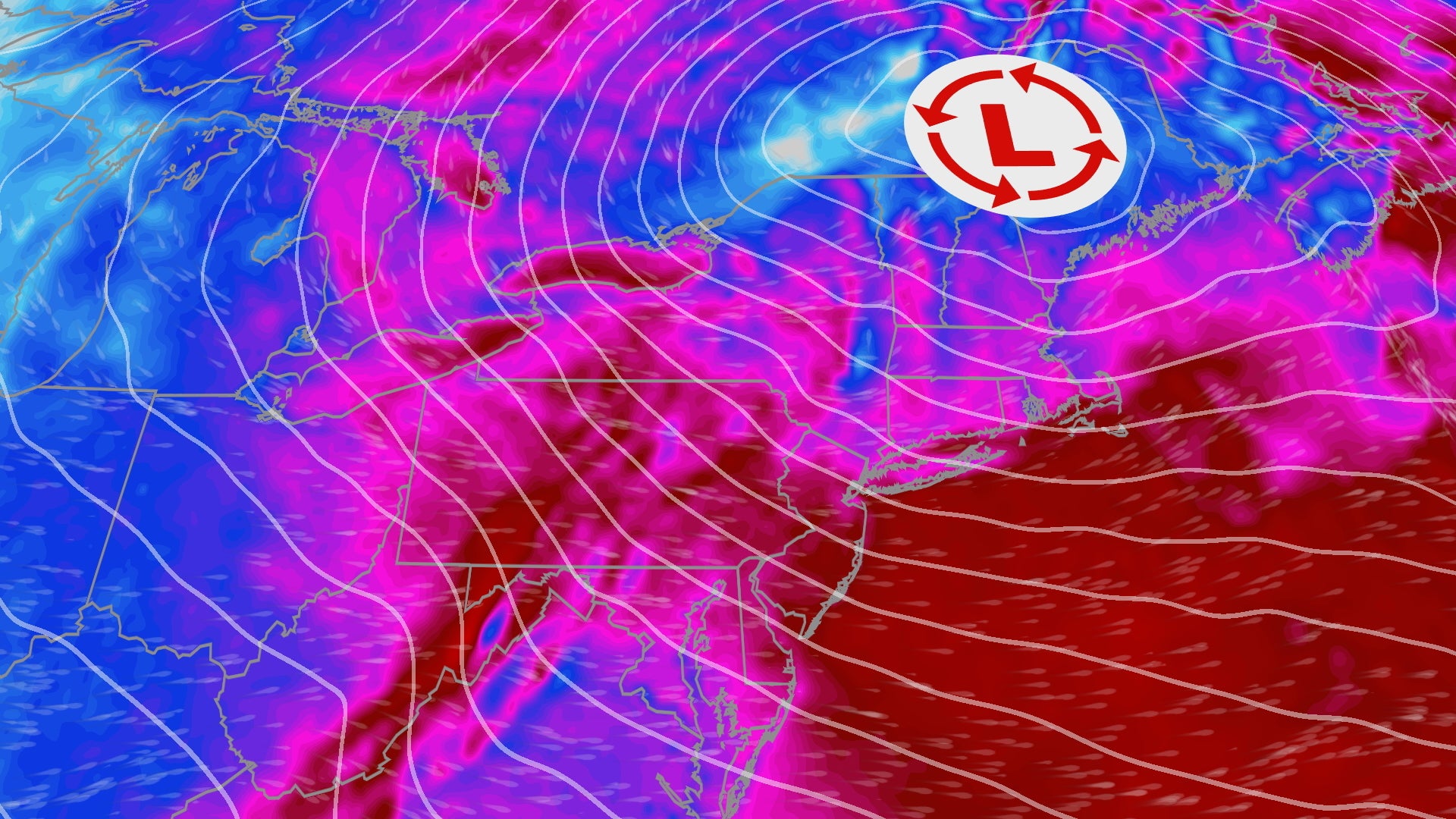 Rainy, Windy Thursday and Friday Across Northeast