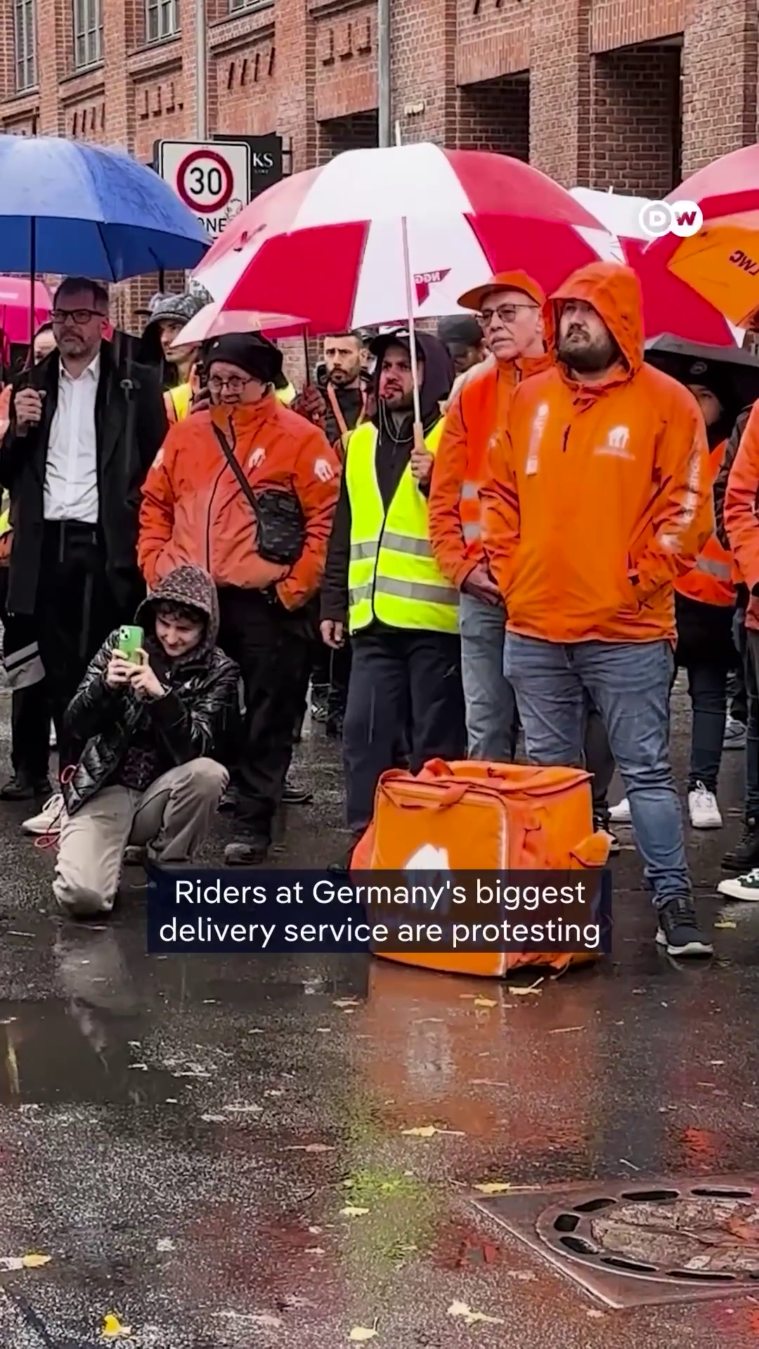 Delivery riders in Germany