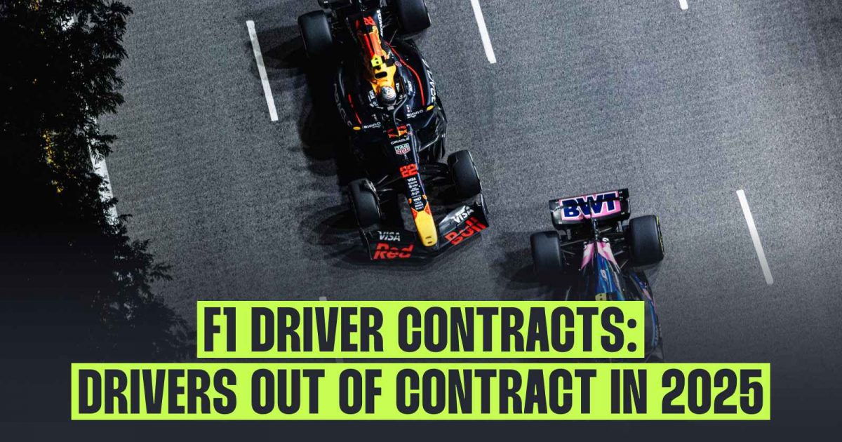 Revealed: The four drivers out of contract at the end of the F1 2025 season