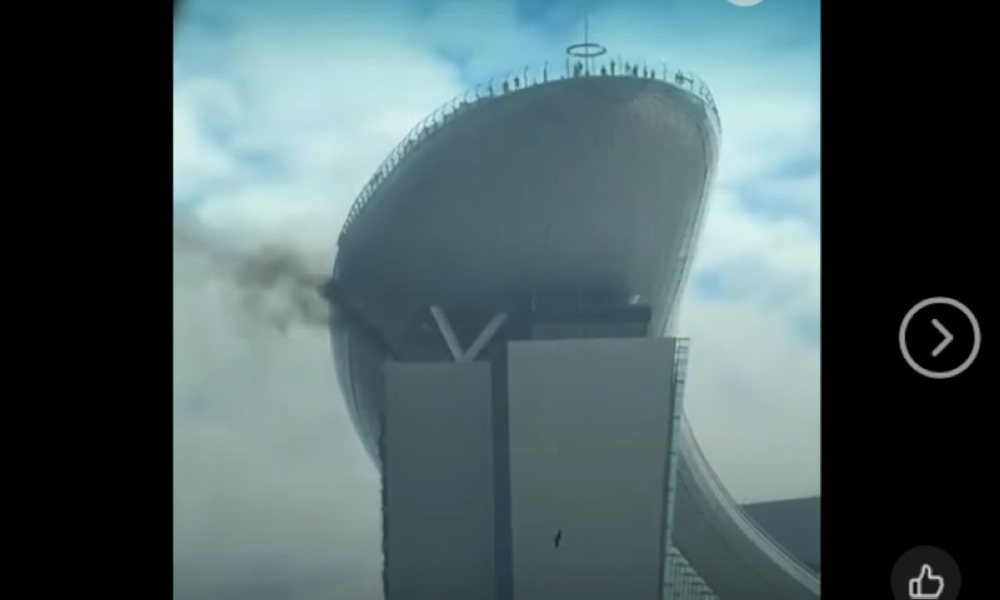 Fire Engulfs 55th Floor of Marina Bay Sands, Caused by Burning Plastic Mat