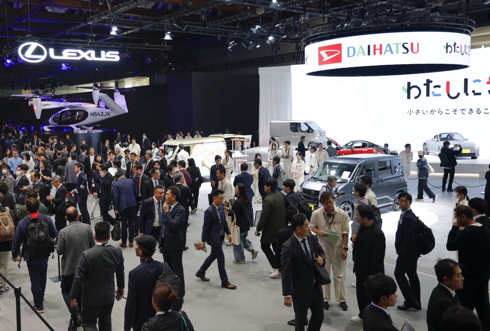 Latest EVs displayed at Tokyo auto show as practicality in focus