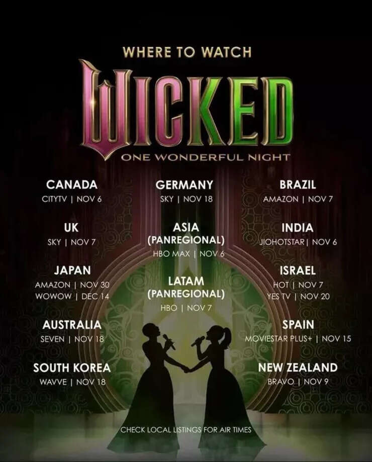 Wicked One Wonderful Night to air in Israel? Deleted post sparks