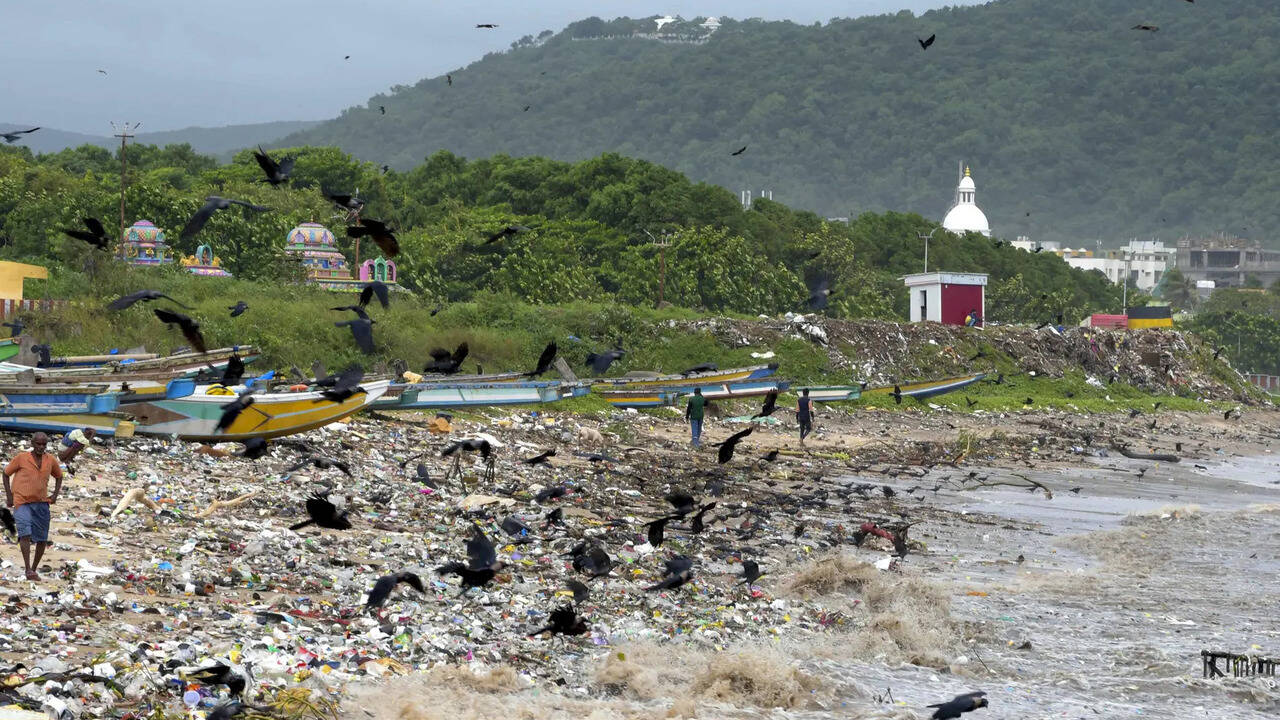 Cyclone Montha: Landslide In Andhra's Srisailam Temple, Odisha Asks ...
