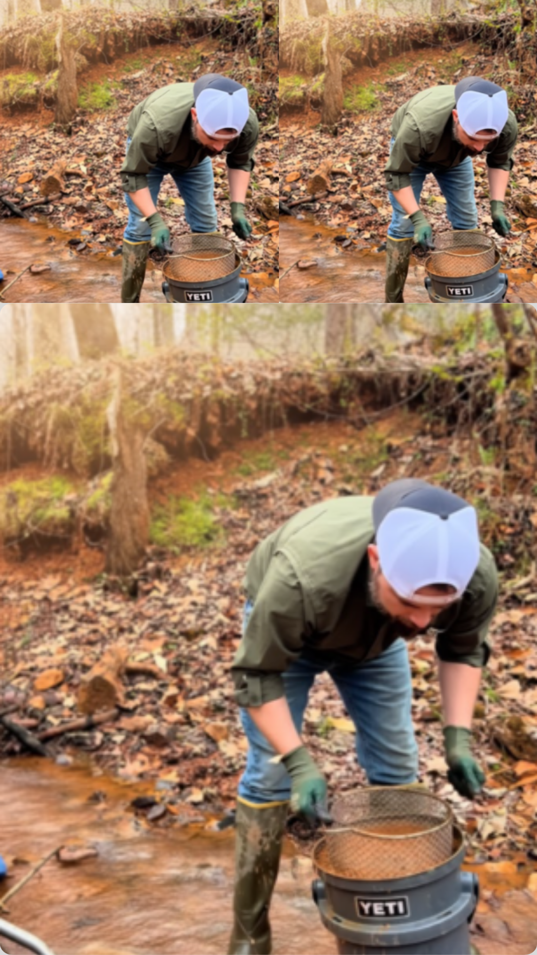 Drop Riffle Sluicing for Gold in North Carolina with Geo Sluice