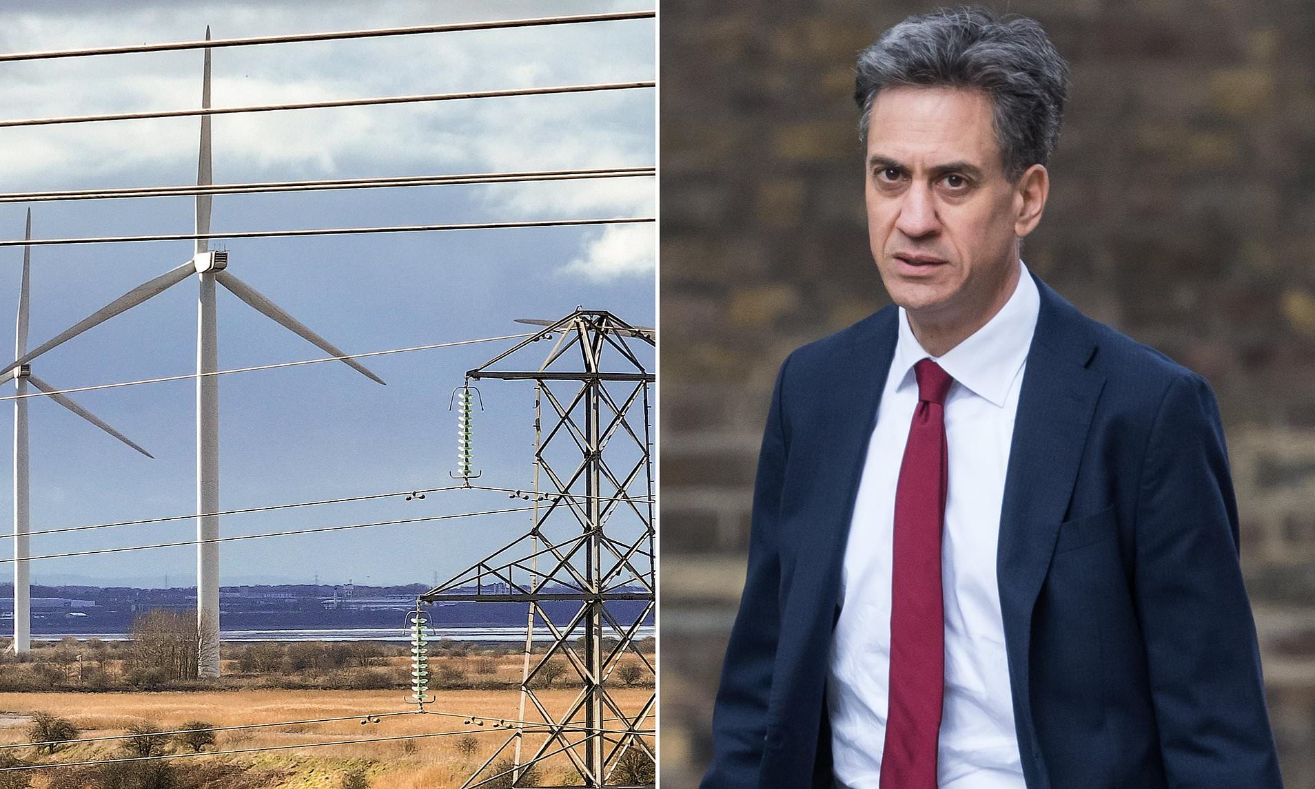 Ed Miliband admits wind farms will generate less power than thought