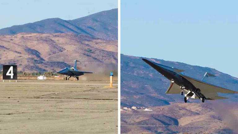 X-59 successfully completes its first experimental flight in California