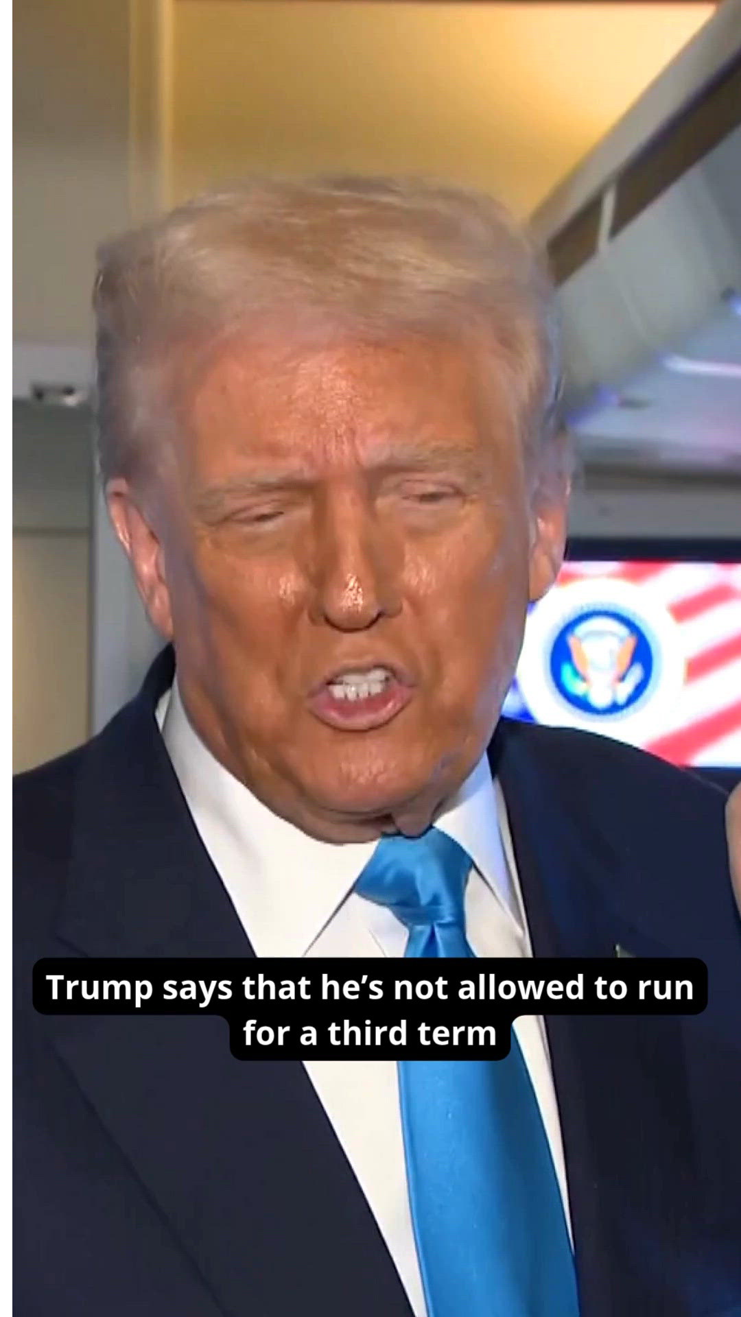 Trump says that he’s not allowed to run for a third term