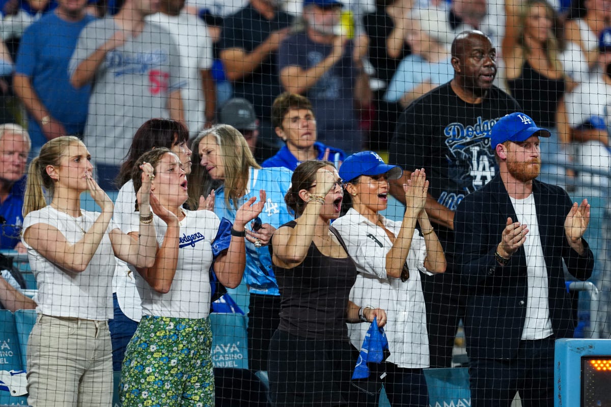Prince Harry and Meghan Markle Have a Date Night at the World Series