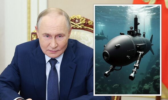 Horror as Putin tests underwater drone that could 'cover UK in ...
