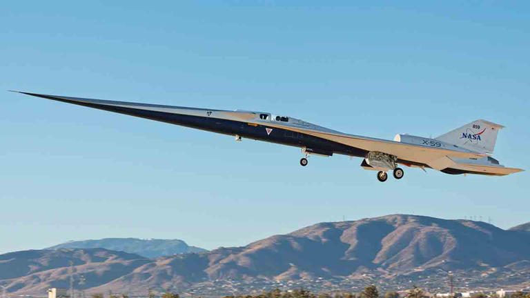 X-59 successfully completes its first experimental flight in California