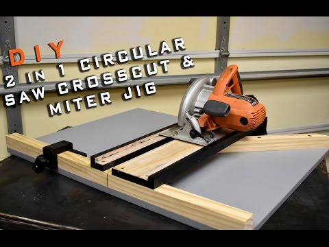 Build a 2-in-1 crosscut & miter jig for your circular saw