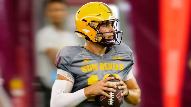 ASU QB Sam Leavitt Out vs. Iowa State