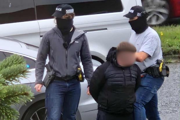Four arrested after aggravated burglary as armed police swoop