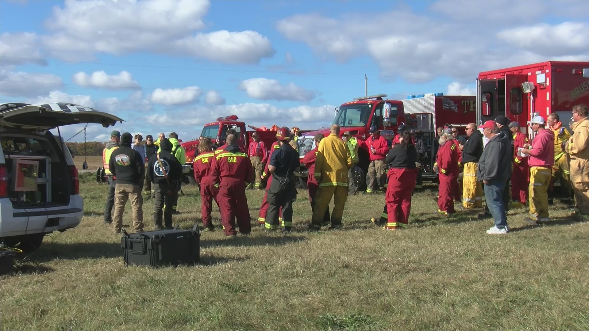 Wildfire burns 65 acres in Door County; nearly 150 firefighters respond