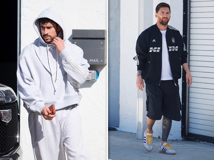 Lionel Messi, Bad Bunny Team Up For Commercial Shoot in Miami