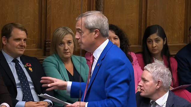 Nigel Farage heckled by MPs after putting forward bill to leave ECHR